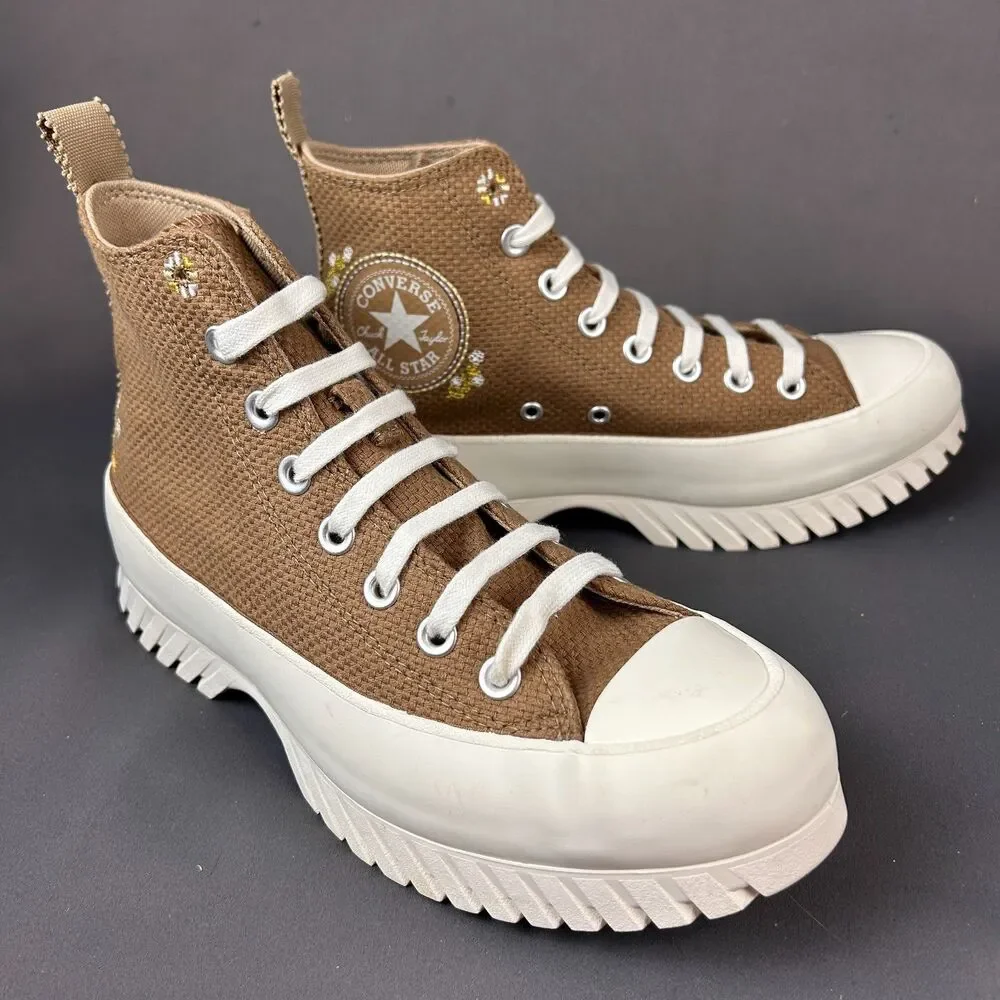 Converse Chuck Taylor All Star Lugged Autumn Embroidery Sneakers Shoes 8.5